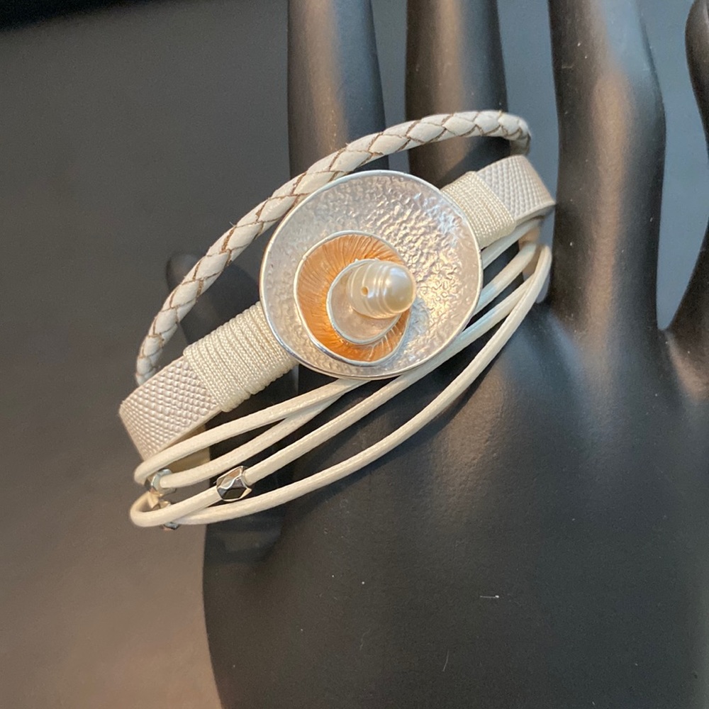 faux leather bracelet
